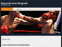Tablet Screenshot of bokserskisavezbeograda.com